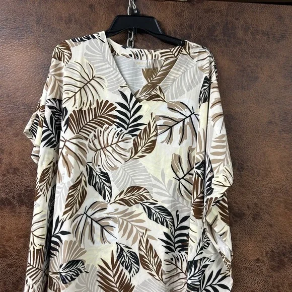 Brandi's Dress Out Loud House Dress Hawaiian Lounge Dress Large Flutter Sleeve - Picture 9 of 10